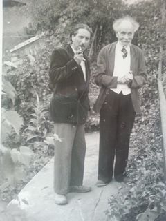 Léon Lehmann (à droite) avec Robert Breitwieser
